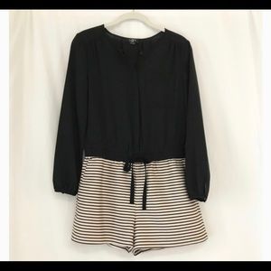 Ann Taylor Loft Stripped Short Romper